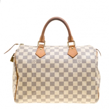 Pre Owned Louis Vuitton Damier Azur Canvas Speedy 30