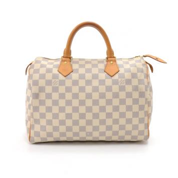 Pre Owned Louis Vuitton Damier Azur Canvas Speedy 30 Bag