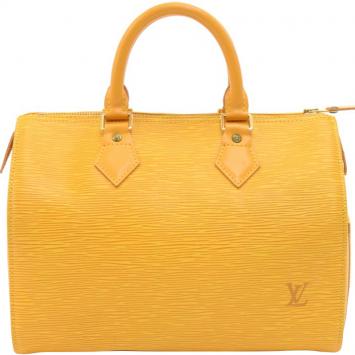 مملوكة مسبقًا Louis Vuitton Tassil Yellow Epi Leather Speedy 25 Bag