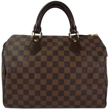 Pre Owned Louis Vuitton Damier Ebene Canvas Speedy 30 Bag