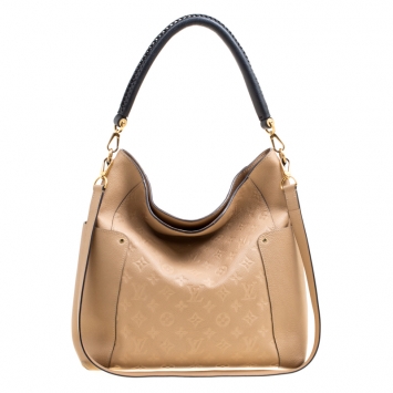 Pre Owned Louis Vuitton Dune Empriente Leather Bagatelle Bag