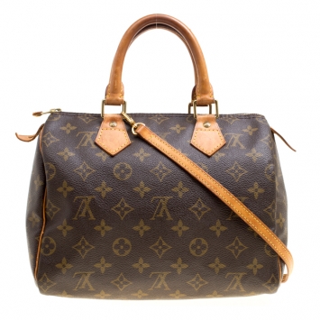 Pre Owned Louis Vuitton Monogram Canvas Speedy 25 Bandouliere Bag