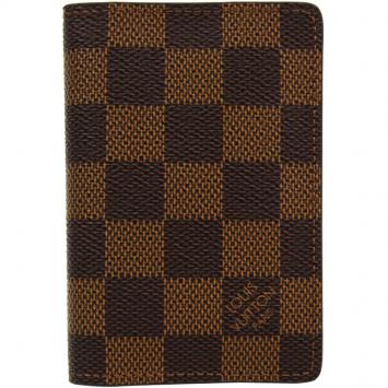 Pre Owned Louis Vuitton Damier Ebene Canvas Pocket Organizer