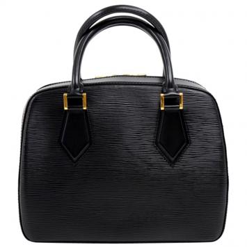Pre Owned Louis Vuitton Noir Epi Leather Sablon Bag