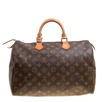 Pre Owned Louis Vuitton Monogram Canvas Speedy 35