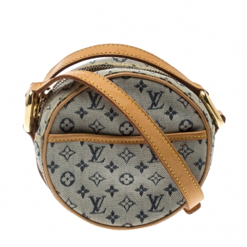 Pre Owned Louis Vuitton Encre Monogram Mini Lin Jeanne Bag