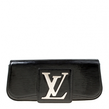 Pre Owned Louis Vuitton Black Electric Epi Leather Sobe Clutch