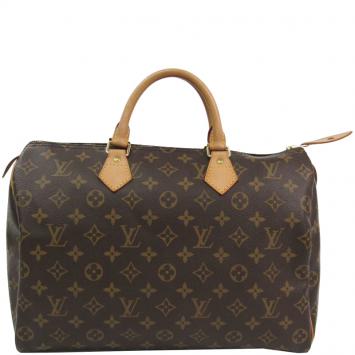 Pre Owned Louis Vuitton Monogram Canvas Speedy 35 Bag