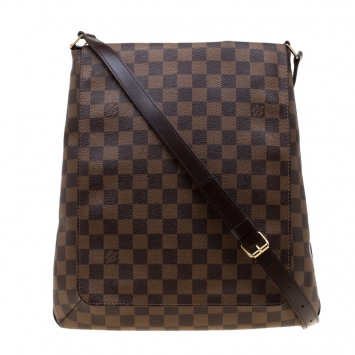 Pre Owned Louis Vuitton Damier Ebene Canvas Musette Messenger Bag