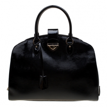 Pre Owned Louis Vuitton Black Electric Epi Leather Pont Neuf GM Bag
