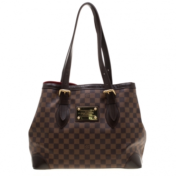 Pre Owned Louis Vuitton Damier Ebene Canvas Hampstead MM Bag