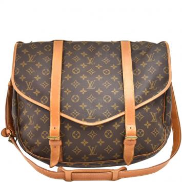 Pre Owned Louis Vuitton Monogram Canvas Saumur 43 Bag