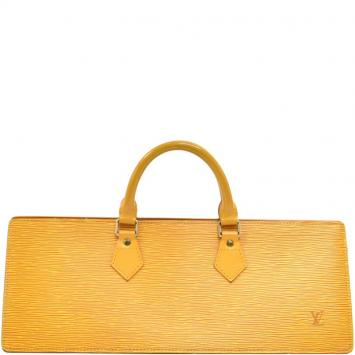 Pre Owned Louis Vuitton Tassil Yellow Epi Leather Sac Triangle Bag