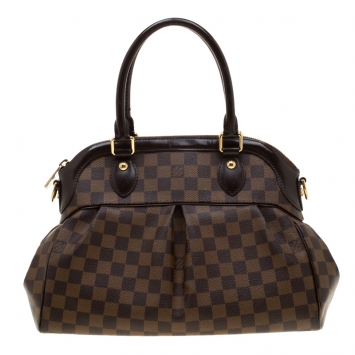 Pre Owned Louis Vuitton Damier Ebene Canvas Trevi PM Bag