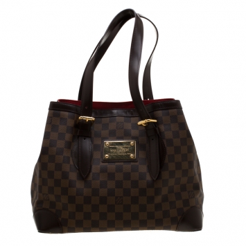 Pre Owned Louis Vuitton Damier Ebene Canvas Hampstead MM Bag