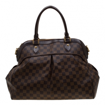 Pre Owned Louis Vuitton Damier Ebene Canvas Trevi GM Bag