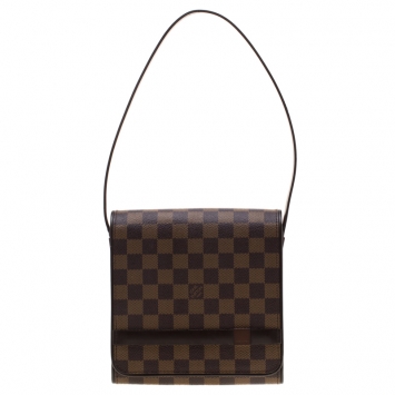 Pre Owned Louis Vuitton Damier Ebene Canvas Tribeca PM Bag