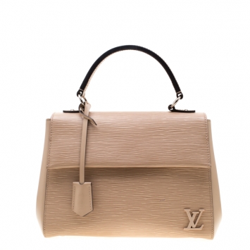 Pre Owned Louis Vuitton Jaune Pale Epi Leather Cluny BB Bag