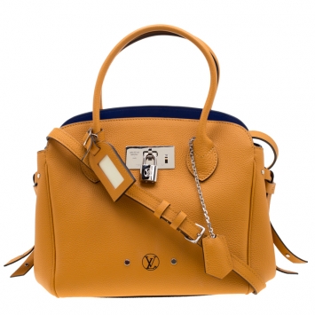 Pre Owned Louis Vuitton Safran Leather Milla PM Satchel