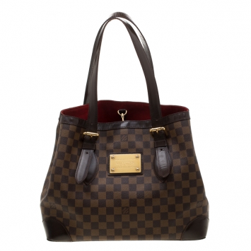 Pre Owned Louis Vuitton Damier Ebene Canvas Hampstead MM Bag