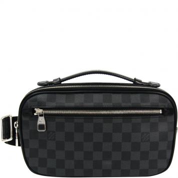Pre Owned Louis Vuitton Damier Graphite Canvas Ambler Fanny Pack