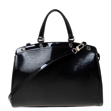 Pre Owned Louis Vuitton Black Electric Epi Leather Brea MM Bag