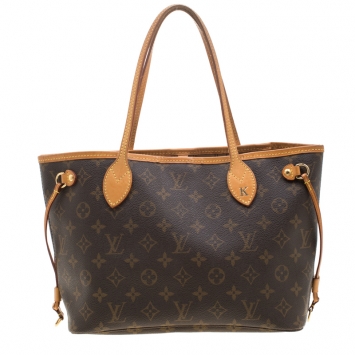 Pre Owned Louis Vuitton Monogram Neverfull PM Tote Bag  