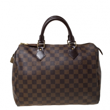 Pre Owned Louis Vuitton Damier Ebene Canvas Speedy 30