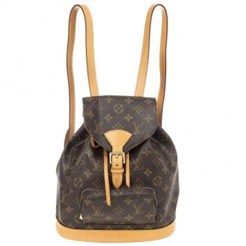 Pre Owned Louis Vuitton Monogram Montsouris Backpack MM 