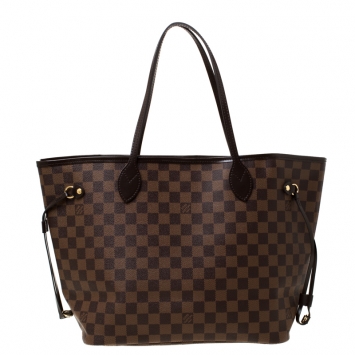 Pre Owned Louis Vuitton Damier Ebene Canvas Neverfull MM Bag
