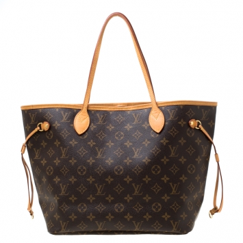 Pre Owned Louis Vuitton Pivoine Monogram Canvas Neverfull MM NM Bag