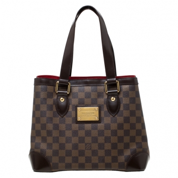 Pre Owned Louis Vuitton Damier Ebene Canvas Hampstead PM Bag