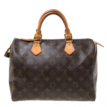 Pre Owned Louis Vuitton Monogram Canvas Speedy 30 Bag
