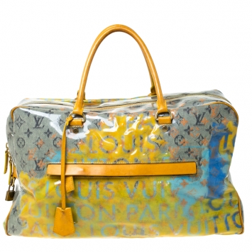 Pre Owned Louis Vuitton Multicolor Monogram Limited Edition Pulp Weekender GM Bag