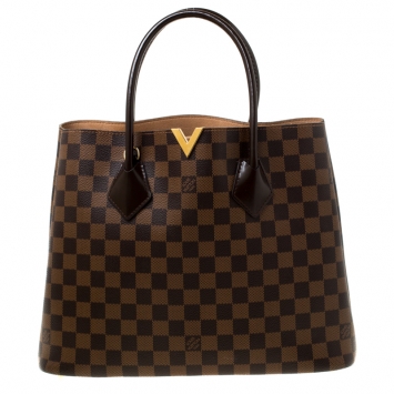 Pre Owned Louis Vuitton Damier Ebene Canvas Kensington V Bag