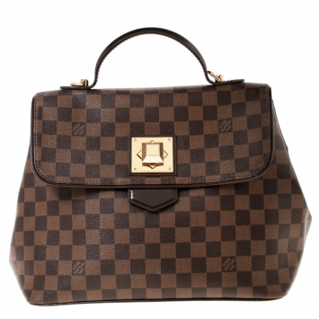 Pre Owned Louis Vuitton Damier Ebene Canvas Bergamo MM Bag