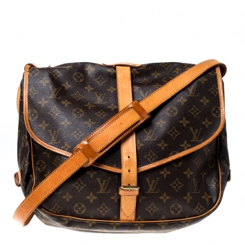 Pre Owned Louis Vuitton Monogram Canvas Saumur 35 Messenger Bag