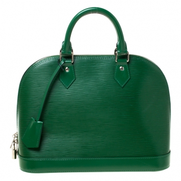 Pre Owned Louis Vuitton Menthe Epi Leather Alma PM Bag