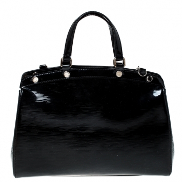 Pre Owned Louis Vuitton Black Electric Epi Leather Brea MM Bag