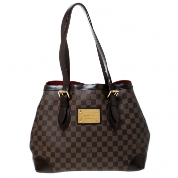 Pre Owned Louis Vuitton Damier Ebene Canvas Hampstead MM Bag