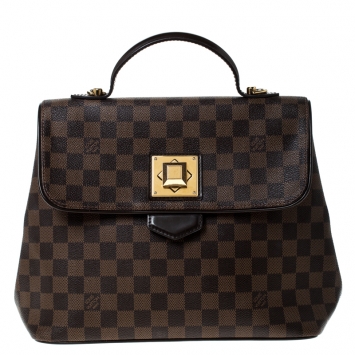 Pre Owned Louis Vuitton Damier Ebene Canvas Bergamo MM Bag