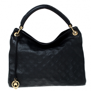 Pre Owned Louis Vuitton Black Monogram Empreinte Leather Artsy MM Bag