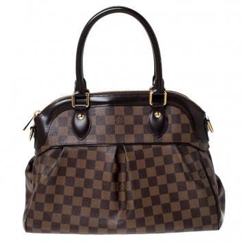 Pre Owned Louis Vuitton Damier Ebene Canvas Trevi PM Bag
