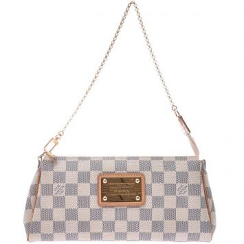 Pre Owned Louis Vuitton Damier Azur Canvas Eva Clutch