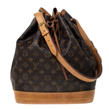 Pre Owned Louis Vuitton Monogram Canvas Large Noe Drawstring Bag