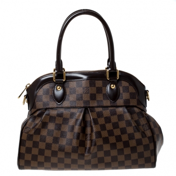 Pre Owned Louis Vuitton Damier Ebene Canvas Trevi PM Bag