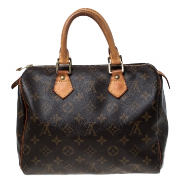 Pre Owned Louis Vuitton Monogram Canvas Speedy 25 Bag