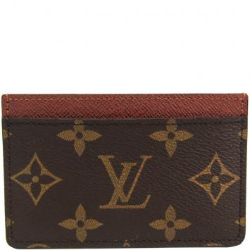 Pre Owned Louis Vuitton Monogram Canvas Card Case