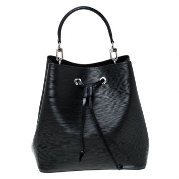 Pre Owned Louis Vuitton Noir Epi Leather Petit Noe Bag