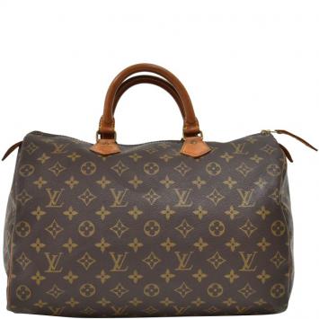Pre Owned Louis Vuitton Monogram Canvas Speedy 35 Bag